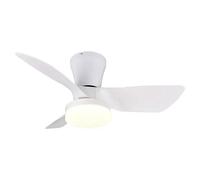 Ventilador de techo Randers (Blanco, 76 cm, 20 W, Blanco cálido)