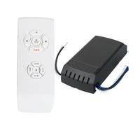 Ventilador De Techo Remoto - Kit De Ventilador De 85-240 V 100 W/luz 300 W | Receptor Inalámbrico De Ajuste De Velocidad, Interruptor De Control De Luz Universal, Controlador Aéreo De 3 Engranajes Par