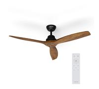 Ventilador de techo Santa Elena 52" 9.060m³/h palas de madera auténtica 6 velocidades mando a distancia