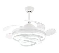 Ventilador de Techo SFERA con Motor DC y 3 Anillos de Luz LED 36W (3000K, 4000K, 6500K) + Control Remoto - BEL AIR HOME