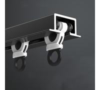 Ventilador de techo silencioso de aluminio resistente con diseño empotrado de rodillo para un funcionamiento suave, accesorio de iluminación de bajo consumo, ideal para decoración de sala de estar y
