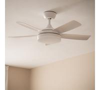 Ventilador de Techo Silencioso Patroclo Blanco 106cm Motor DC