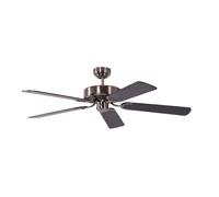 Ventilador de Techo Sin Luz Cuarto Estar Silenciioso 25M ² Plata Negro