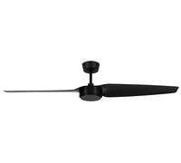 Ventilador de techo sin luz silencioso dc 32w con mando ø137 cm condor lucci air negro 2 aspas |6 velocidades |modo verano/invierno |recomendado de 20 a 40m²