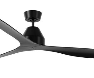 Ventilador de techo sin luz silencioso dc 35w con mando ø142 cm whitehaven lucci air negro 3 aspas |6 velocidades |modo verano/invierno |recomendado de 20 a 40m²