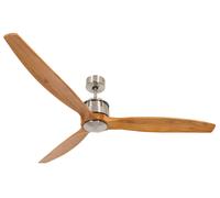 Ventilador de techo sin luz silencioso dc 36w con mando ø152 cm akmani lucci air marrón/gris 3 aspas de madera |6 velocidades |modo verano/invierno |recomendado de 20 a 40m²