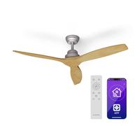 Ventilador de techo Smart Santa Elena 52" 10260m³/h palas de madera auténtica 6 niveles mando a distancia control App