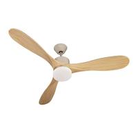 Ventilador de techo Taurus Fresko Forest 3b 40W 132cm madera 6 velocidades luz LED