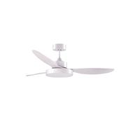 Ventilador de techo tulum shakespear 25w 3 aspas mando a distancia blanco ø120 cm