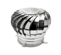 Ventilador De Techo Turbina Acero Inoxidable, Ventilación Aire Ático Turbinas Eólicas,Funcionamiento Silencioso A Prueba Lluvia,para Cobertizo Humos Tubería Secadora Doméstica(Diameter 200mm)