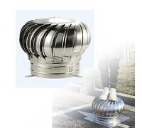 Ventilador De Techo, Turbinas Eólicas De ático Ventilador De Ventilación De Ventilación De Aire De Acero Inoxidable, Ventilador Giratorio Escape Automático Sin Fuente De Alimentación (450mm)