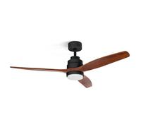 Ventilador de techo Ufesa CFNP 3 aspas madera natural 132cm luz LED regulable 6 velocidades temporizador mando