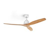 Ventilador de Techo Ufesa CFTB 3 aspas madera 132cm luz LED 6 velocidades temporizador mando