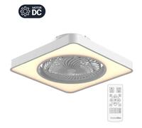 Universal Blue Solano 7048W Ventilador de Techo con Luz y Aspas Ocultas 24W Blanco