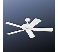 Ventilador de techo Westinghouse Monarch, blanco, silencioso, de acero