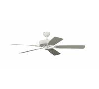 Ventilador de Techo Winterbetrieb Cuarto Estar Potkuri Blanco Con Rattan