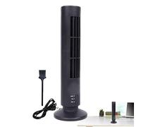 Ventilador de torre eléctrica - Ventilador de aire vertical | Ventiladores verticales eléctricos sin aspas de 13 pulgadas | Ventiladores de suelo silenciosos con puerto USB para área de trabajo