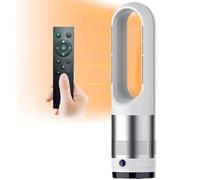 Ventilador De Torre Frío Y Caliente Con Control Remoto, Ventilador Calefactor De 1400 W, 8 Velocidades, Temporizador De 8 Horas, Pantalla LED, Ventilador De Circulación De Aire Oscilante De 80°