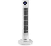 Orbegozo TWM 0960 Ventilador de torre 78 cm 60W 3 velocidades oscilante silencioso panel táctil mando a distancia temporizador 12h pantalla LED temperatura ambiente asa transporte pilotos luminosos