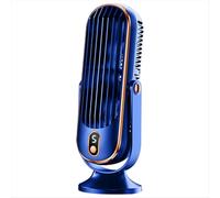 Ventilador de torre oscilante, silencioso y sin aspas, giratorio de 720, color azul