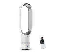 Ventilador de Torre sin Aspas, Ventilador sin Aspas Silencioso con Control Remoto, Giro de 90°, Ajuste Continuo de Velocidad, Temporizador de 120 Minutos, Pantalla LED - Ideal para Hogar y Oficina