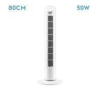 Ventilador de torre tero blanco 3 vel 50w oscilante temporizador 80x