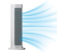 Ventilador de torre, ventilador sin aspas enfriador de aire sin hoja ventiladores multifuncionales de escritorio y de pie 3 velocidades 3 modos, ventilador de pie silencioso sin aspas para