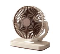 Ventilador de tráfico, ventilador en circulación | Ventilador de circulación de aire de escritorio recargable USB | 3 parámetros de velocidad Dispositivo de motor DC con rotación de 360 grados y