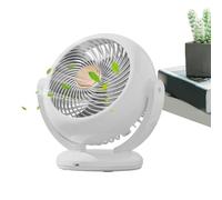 Ventilador de tráfico, ventilador,Ventilador de escritorio con cabezal reclinable giratorio de 180 grados | Ventilador de mesa ligero y silencioso, mejora la circulación de aire en la sala