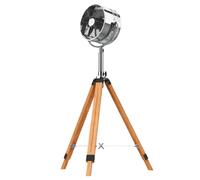 Cecotec Ventilador Trípode EnergySilence 1200 Woody. 80 W, 3 Aspas de 12 Pulgadas, 30 cm diámetro, Motor de Cobre, 3 Velocidades, Trípode de Madera, Altura Regulable 90 cm, Inclinación hasta 80º