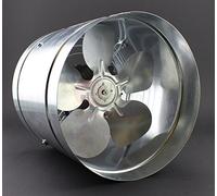 Ventilador de tubo de 325 mm de diámetro axial, IP44, 1220 m³/h, 3 niveles, alta presión, baja presión, aire de extracción, ventilador de metal, ventilador radial de aspiración