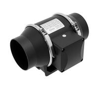 Ventilador de tubo de 35 W, 220 m³/h 2600 rpm, ventilador de tubo de motor de 150 Pa, extractor de humo de 220 V, para sótano, garaje, cocina, baño, tiendas de crecimiento, hidroponía, ventilación