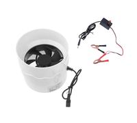 Ventilador de tubo de alta velocidad de 4000 rpm y 110 mm con cable de 130 cm y conectores de doble clip para una circulación eficaz del aire al aire libre