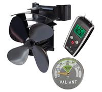 Ventilador de tubo de combustión Valiant Remora, termómetro magnético y medid...