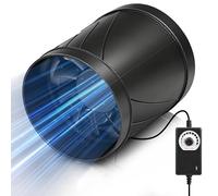 Ventilador de tubo regulable de 100 mm, 222 m³/h, ventilador en línea con regulador de velocidad, motor EC, enchufe de la UE, cable de 3 m, ventilador de canal de 4500 rpm para tiendas de campaña