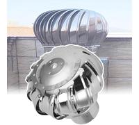 Ventilador de turbina 304 de 150 mm para techo, industrial, plateado, de viento, con turbinas eólicas, robusto y para chimeneas