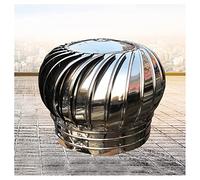 Ventilador de turbina, campana giratoria de acero inoxidable con base de garra para ahorrar energía en casas, áticos y granjas, diseño anticorrientes de aire