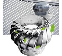 Ventilador de turbina de 10 pulgadas, cubierta de chimenea de acero inoxidable 304 de 250 mm, protector de viento giratorio, ventilación de techo, ventilación de viento y ventilación para todo tipo de