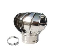 Ventilador de turbina de acero inoxidable 304 para techo giratorio con sombrerete de chimenea, resistente a la intemperie y duradero en condiciones climáticas adversas, mantiene los residuos fuera d