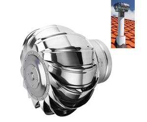 Ventilador De Turbina De Acero Inoxidable, Tapa De Ventilación Para Tejado 350 400 450mm, Sombrero De Escape Giratorio Automático Ventilador Ático(110mm/4.33in)