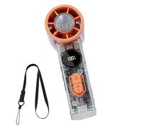 Ventilador De Turbina De Mano | Dispositivo Recargable USB Con Batería De 1 | Ventilador Ajustable Con Velocidades, Ventilador De Mano Personal De Viaje Para Viajes De Verano, Camping, Playa, Festival, O