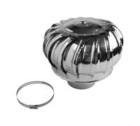 Ventilador de turbina de viento de 110 mm, tapa de ventilación giratoria de acero inoxidable 304 para escape industrial de cocina, baño, resistente a la intemperie y a prueba de animales
