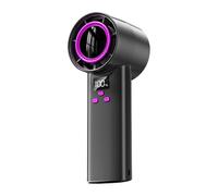 Ventilador de turbina - Ventilador con pantalla LED, recargable | 100 pasos dispositivo de enfriamiento silencioso del ventilador para turbo para la playa del dormitorio de viaje puedes sentir un