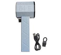 Ventilador de turbinas eléctricas 18000 rpm Velocidad paso a paso 64 mm Motor sin escobillas Jet Blower con 1400 g de empuje para el polvo de viento que sopla el uso comercial (Negro blanco)