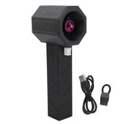 Ventilador de turbinas eléctricas 18000 rpm Velocidad paso a paso 64 mm Motor sin escobillas Jet Blower con 1400 g de empuje para el polvo de viento que sopla el uso comercial (Blanco negro)