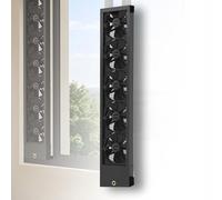 Ventilador de ventana con velocidad ajustable y diseño retráctil para el hogar, cocina y oficina, adecuado para dormitorio, control de velocidad de 0 a 2800 rpm