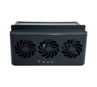 Ventilador de ventana de automóvil: aire solar automático, ventilador de circulación, herramienta de enfriamiento de diseño de cabezal, dispositivo de ventilación resistente, accesorio interior de lar