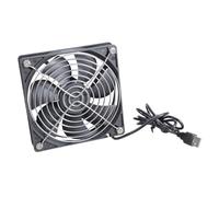 Ventilador de ventilación de conducto de alta eficiencia de 12 cm con cable USB para caja de impresora 3D, extractor de humos de refrigeración y extracción