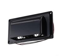 Ventilador de ventilación de techo silencioso de 12 V 6 W para caravana, extractor de cocina, ventilador de campana de baja potencia, ABS resistente al calor, removedor de humedad (negro)