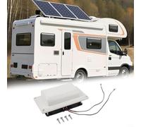 Ventilador de ventilación de techo silencioso de 12 V 6 W para caravana, extractor de cocina, ventilador de campana de baja potencia, ABS resistente al calor, removedor de humedad (blanco)